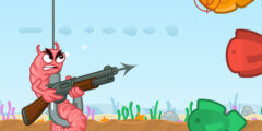 🐟 Shoot Some Fish!: Worm’s Big Splash in Action Games🔥